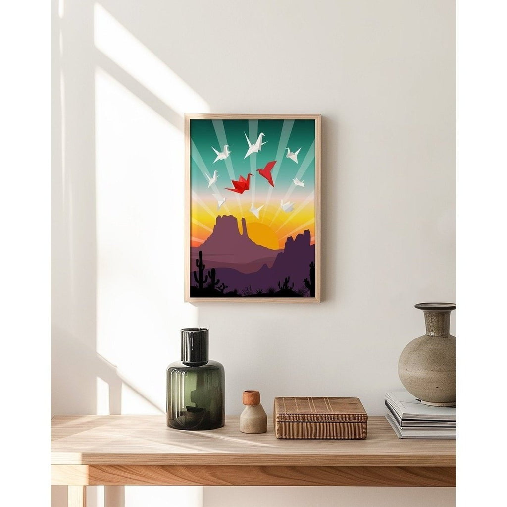 Origami Dreams at Navajo Nation Mountain Wall Art