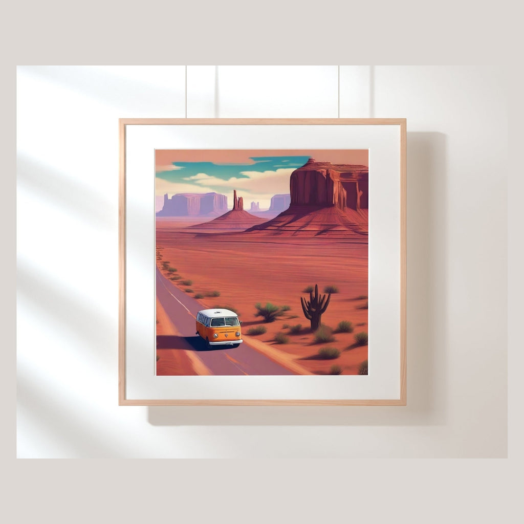 Twilight Drive: Exploring Monument Valley Navajo Tribal Park Printable Wall Art