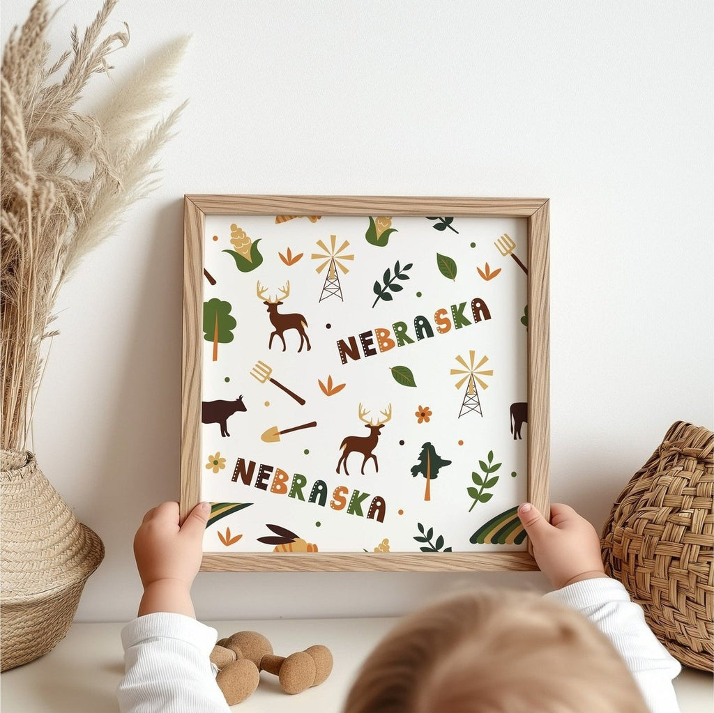 Nebraska Nature and Animal Printable Wall Art