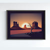 Monument Valley Majesty: A Dynamic Sunset of Powerful Energy